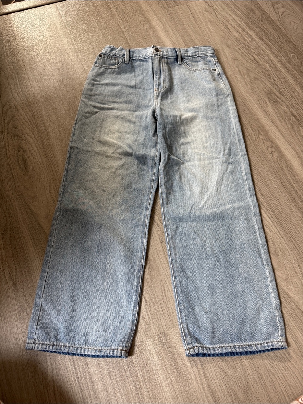 Cat & Jack Light Wash Relaxed Straight Jeans